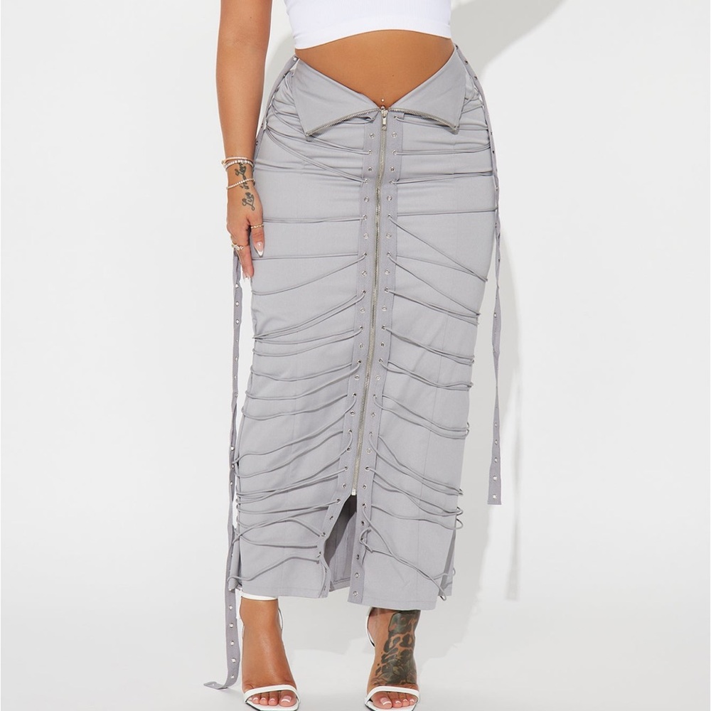 All In The Details Strappy Maxi Skirt